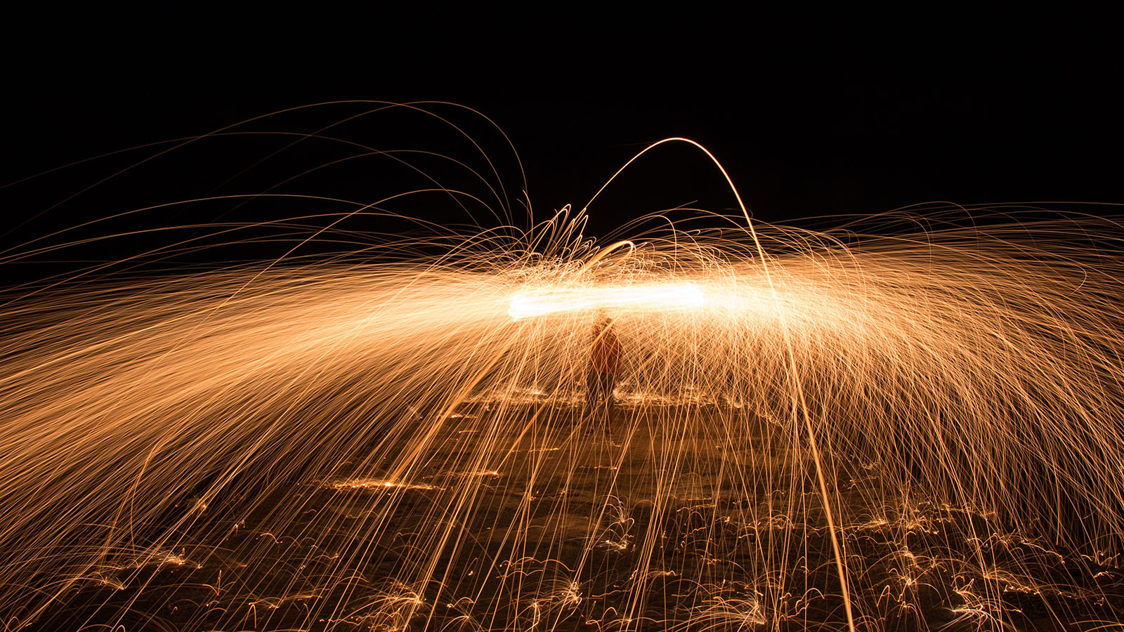 Child with sparkler image