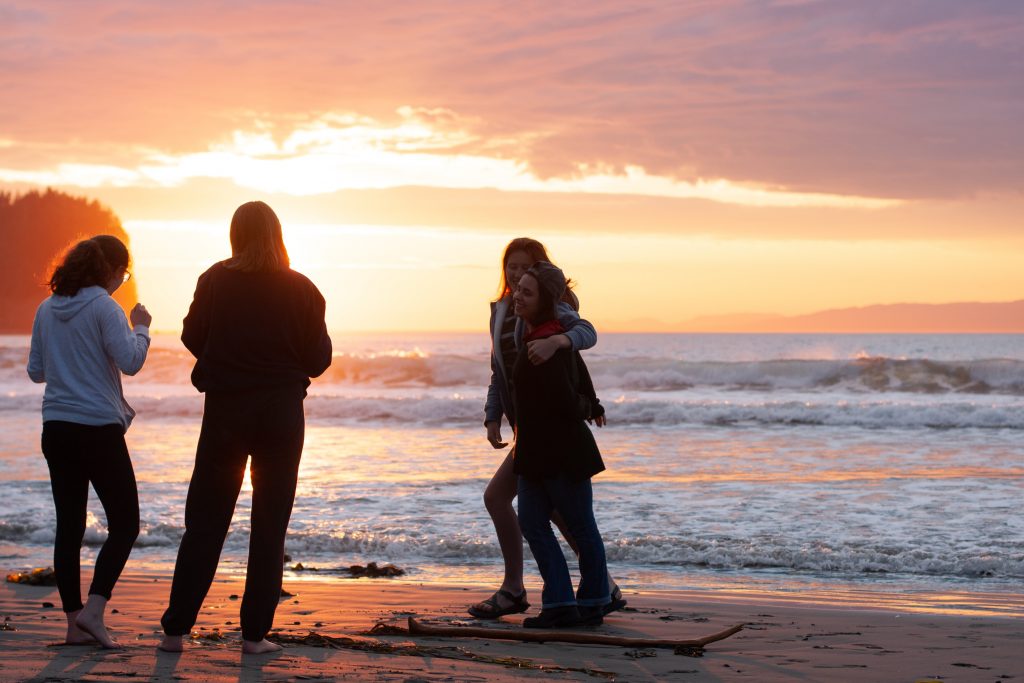 friends on the beach