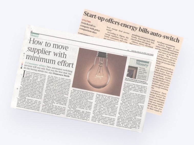 energy switching newspaper